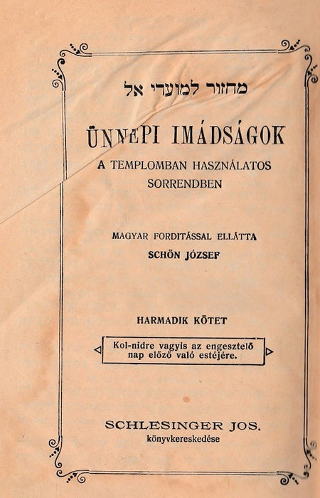 Ünnepi imádságok III.