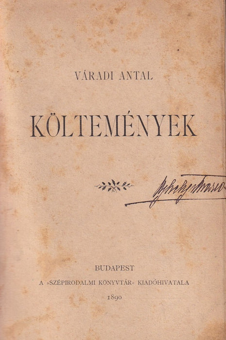 Váradi Költemények