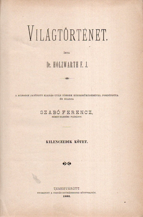 Világtörténet IX.