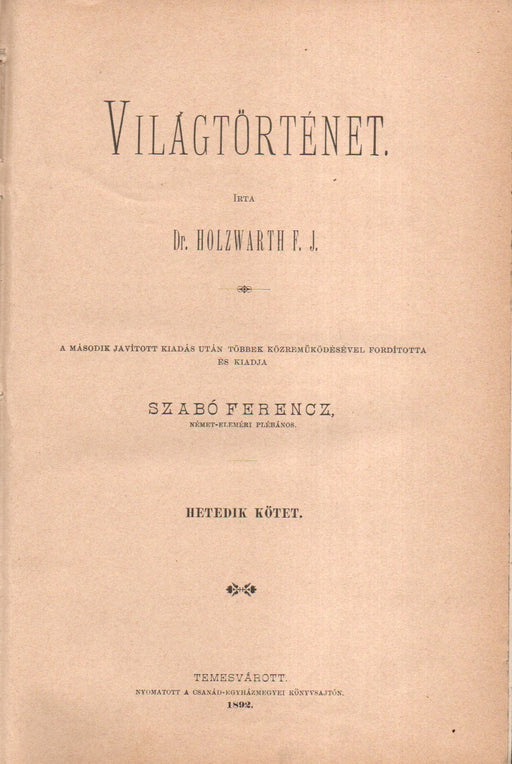 Világtörténet VII.