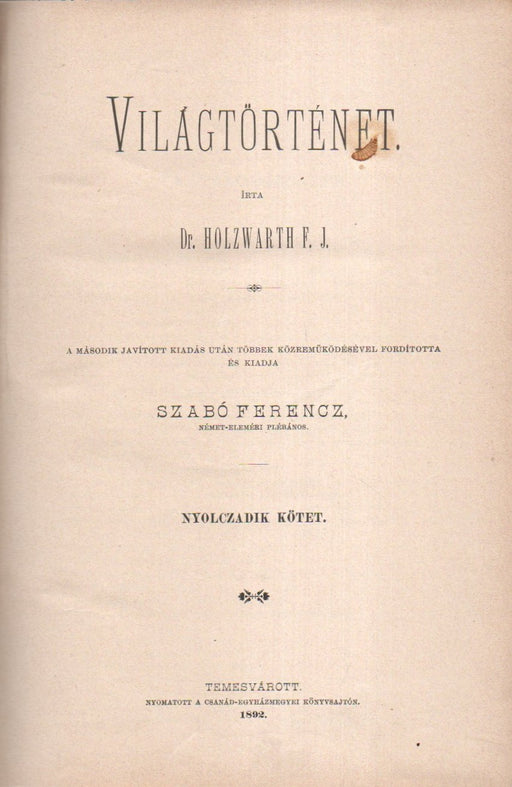 Világtörténet VIII.