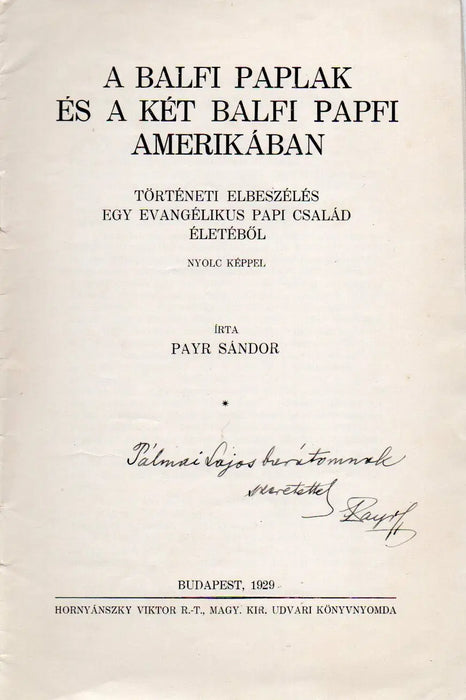 A balfi paplak és a két balfi papfi Amerikában - Oskola Antikvárium