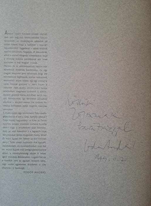 A barátság bére - Oskola Antikvárium