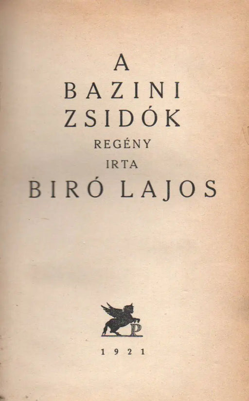 A bazini zsidók - Oskola Antikvárium
