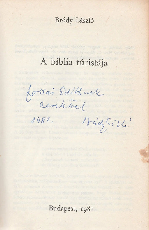 A Biblia túristája - Oskola Antikvárium