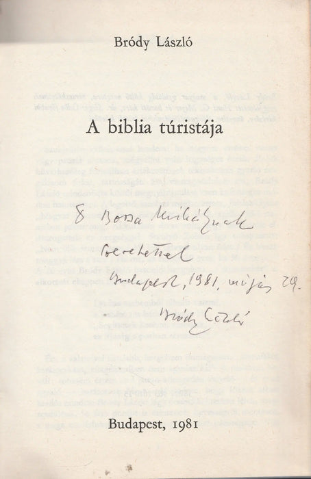 A Biblia túristája - Oskola Antikvárium
