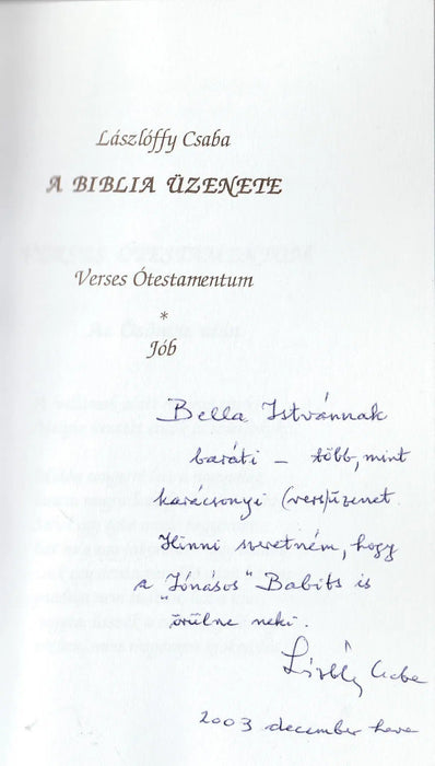 A Biblia üzenete - Oskola Antikvárium