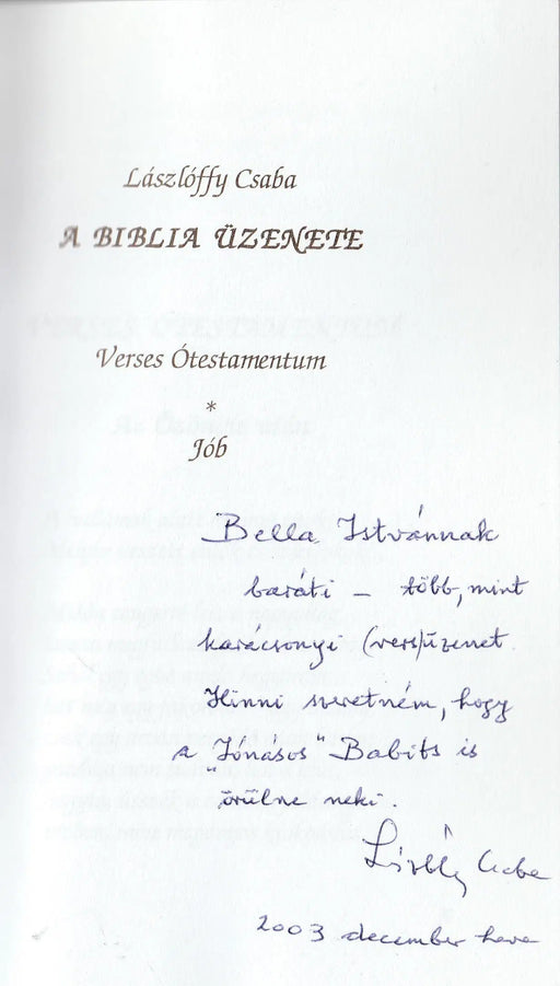 A Biblia üzenete - Oskola Antikvárium