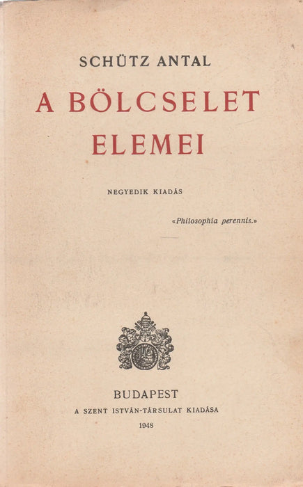 A bölcselet elemei - Oskola Antikvárium