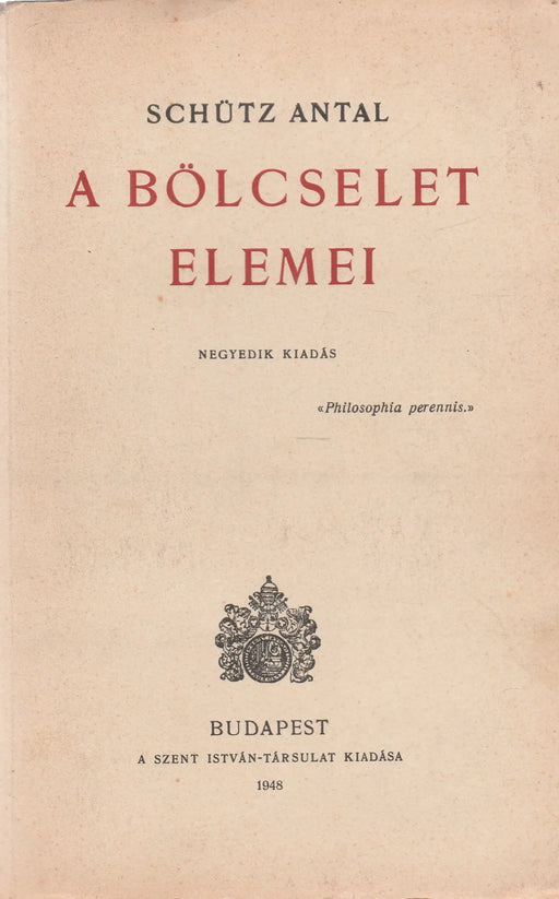 A bölcselet elemei - Oskola Antikvárium