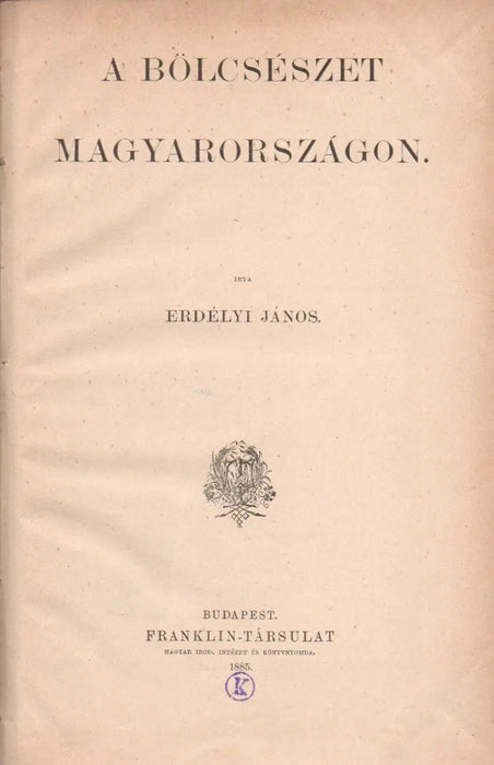 A bölcsészet Magyarországon - Oskola Antikvárium