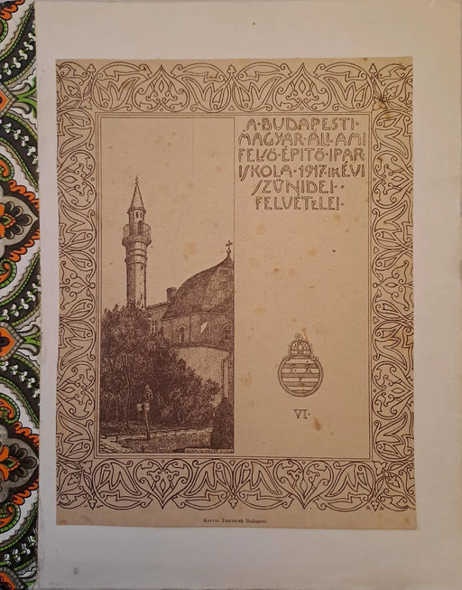 A budapesti Magyar Állami Felső Építő Ipariskola 1917 - ik évi szünidei felvételei - Oskola Antikvárium