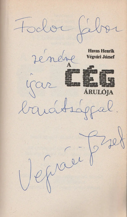 A cég árulója - Oskola Antikvárium