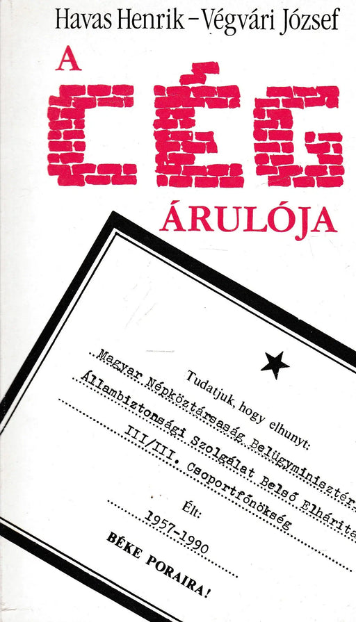 A cég árulója - Oskola Antikvárium