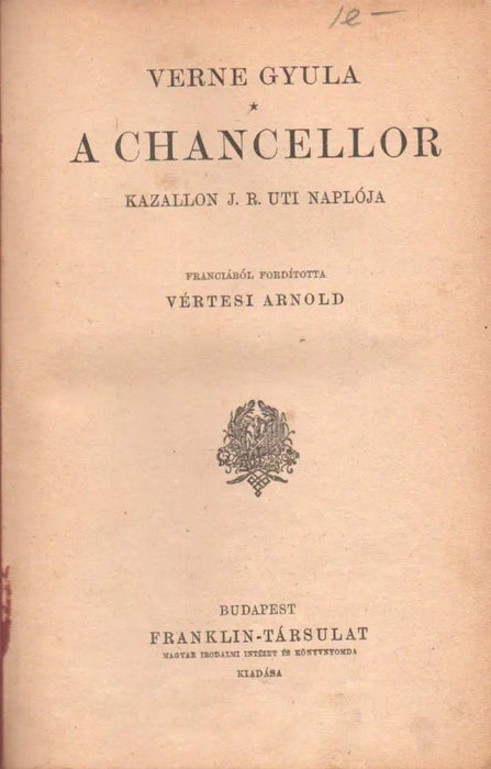 A Chancellor - Oskola Antikvárium