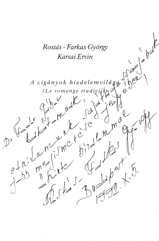 A cigányok hiedelemvilága - Oskola Antikvárium