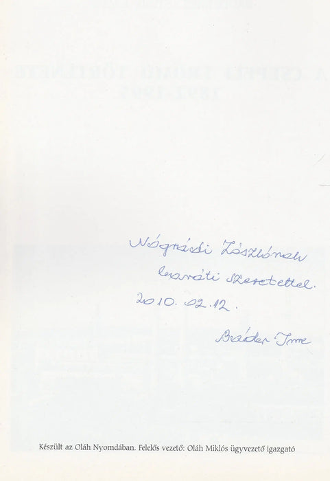 A Csepeli Erőmű története 1892 - 1995 - Oskola Antikvárium