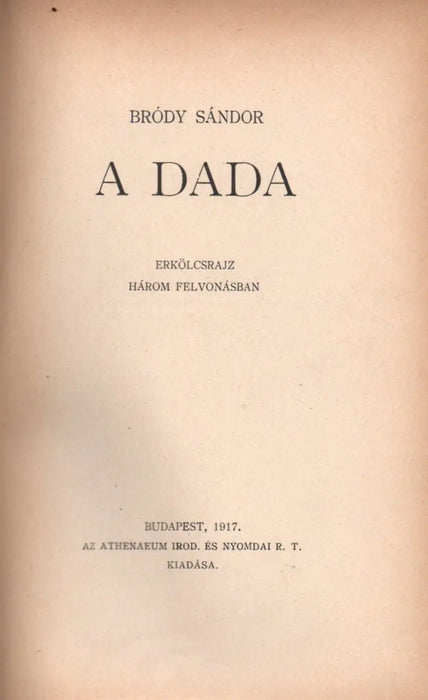 A dada - Oskola Antikvárium