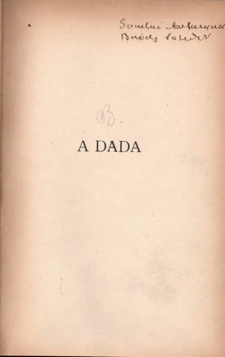 A dada - Oskola Antikvárium