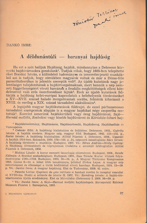 A déldunántúli - baranyai hajdúság - Oskola Antikvárium