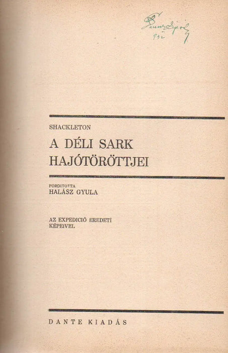 A Déli Sark hajótöröttjei - Oskola Antikvárium