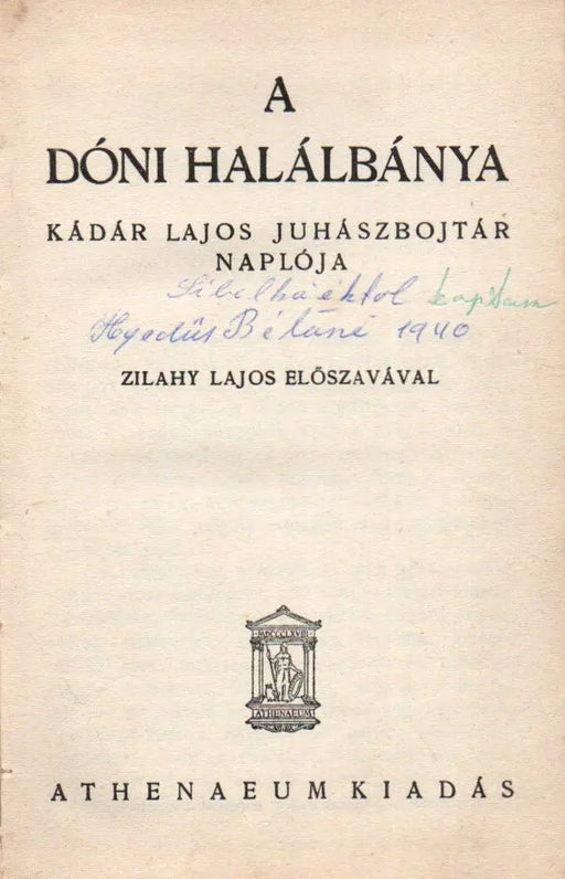 A dóni halálbánya - Oskola Antikvárium