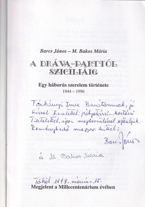 A Dráva - parttól Szicíliáig - Oskola Antikvárium