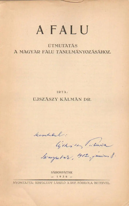 A falu - Oskola Antikvárium