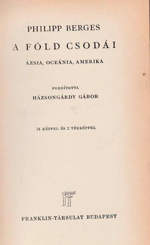 A Föld csodái - Oskola Antikvárium