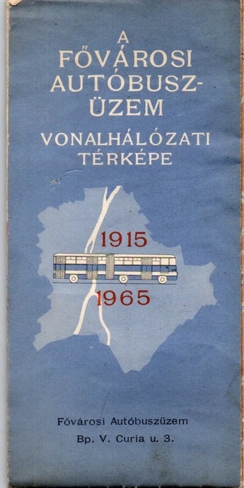 A Fővárosi Autóbuszüzem vonalhálózati térképe - Oskola Antikvárium