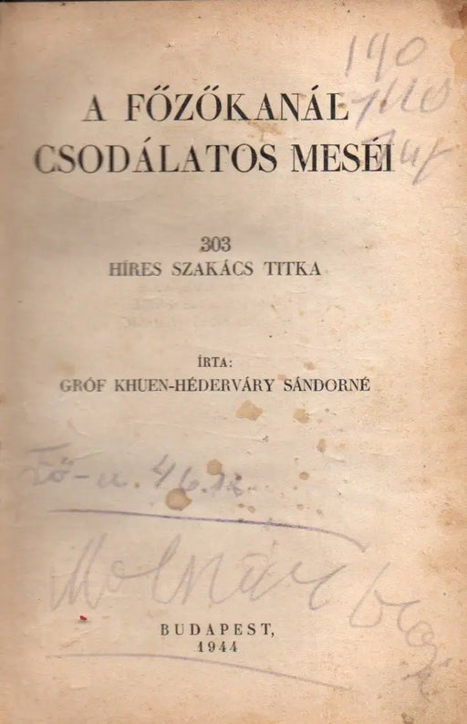 A főzőkanál csodálatos meséi - Oskola Antikvárium