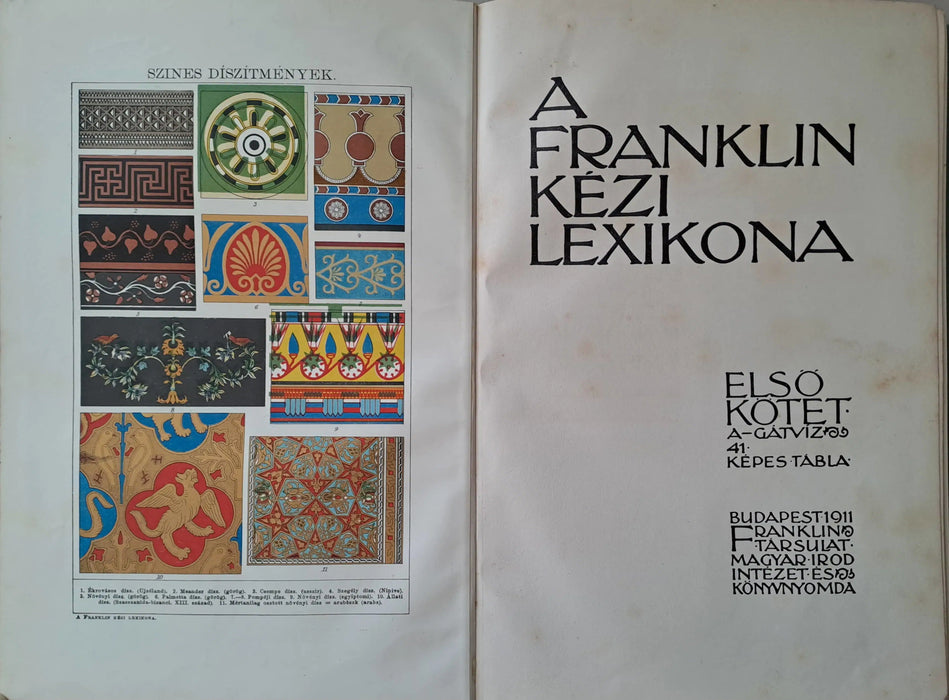 A Franklin kézi lexikona I. - mintakötet - Oskola Antikvárium