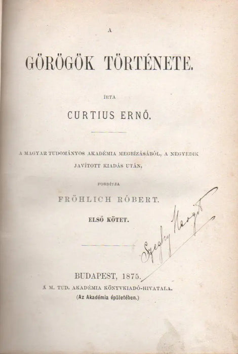 A görögök története I. - Oskola Antikvárium