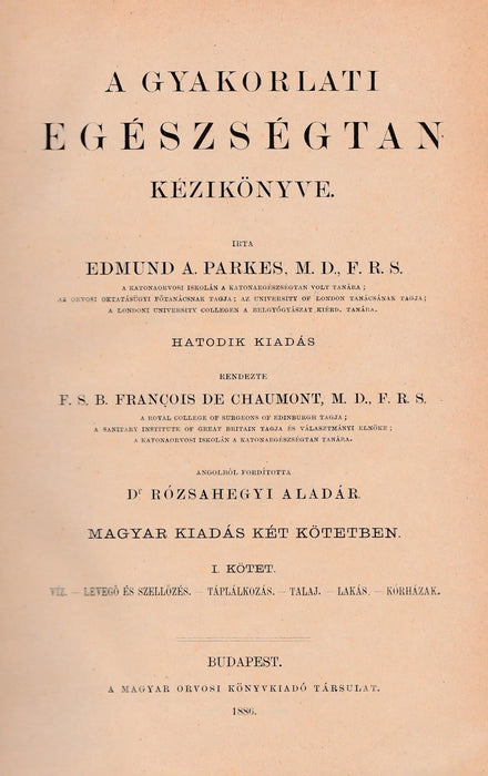A gyakorlati egészségtan kézikönyve I - II. - Oskola Antikvárium