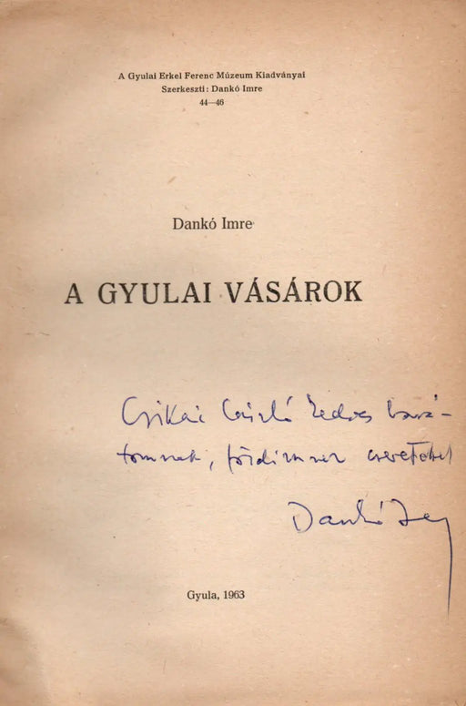 A gyulai vásárok - Oskola Antikvárium