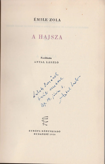A hajsza - Oskola Antikvárium