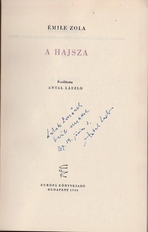 A hajsza - Oskola Antikvárium