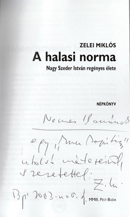 A halasi norma - Oskola Antikvárium