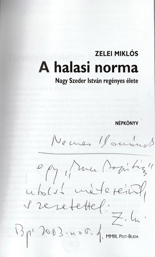 A halasi norma - Oskola Antikvárium