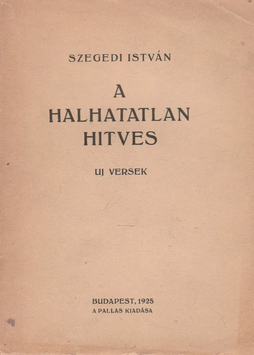 A halhatatlan hitves - Oskola Antikvárium