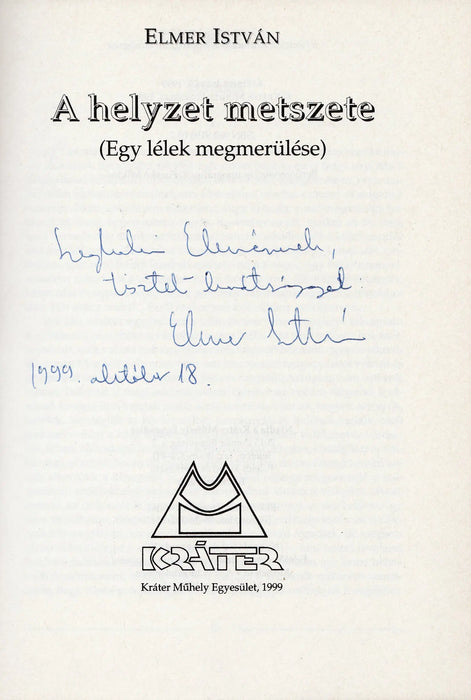 A helyzet metszete - Oskola Antikvárium