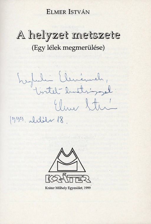 A helyzet metszete - Oskola Antikvárium