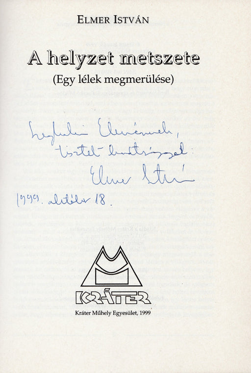 A helyzet metszete - Oskola Antikvárium