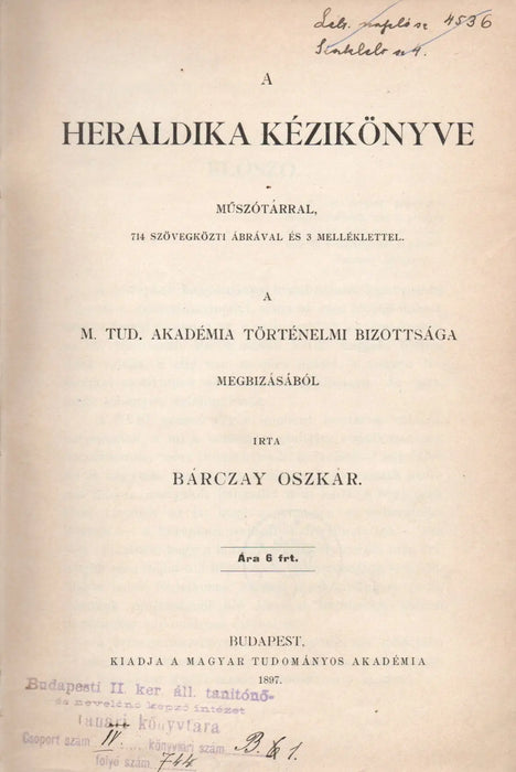 A heraldika kézikönyve - Oskola Antikvárium