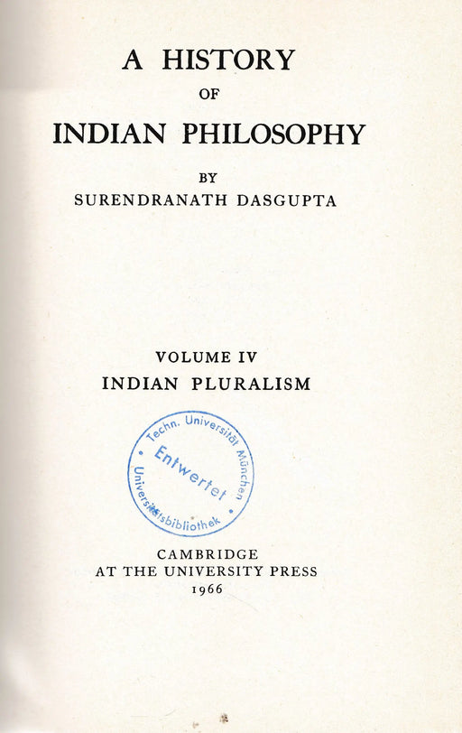 A History of Indian Philosophy IV. - Oskola Antikvárium