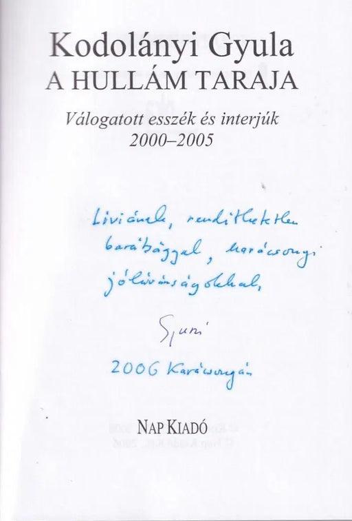 A hullám taraja - Oskola Antikvárium