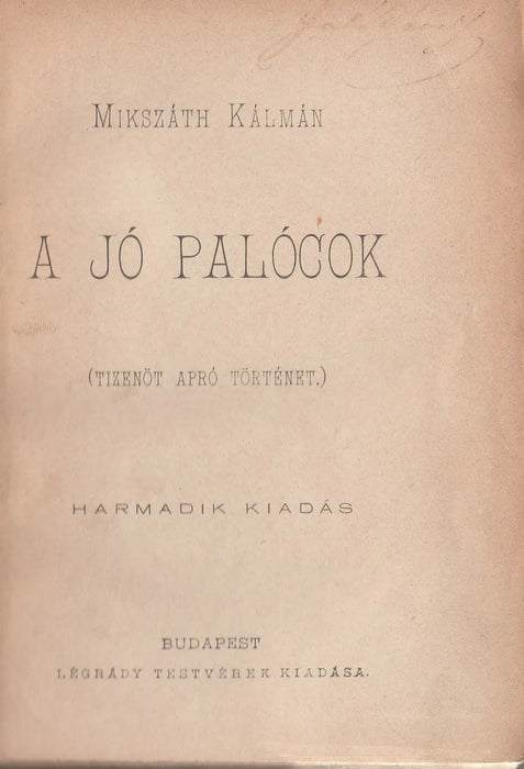 A jó palócok - Oskola Antikvárium