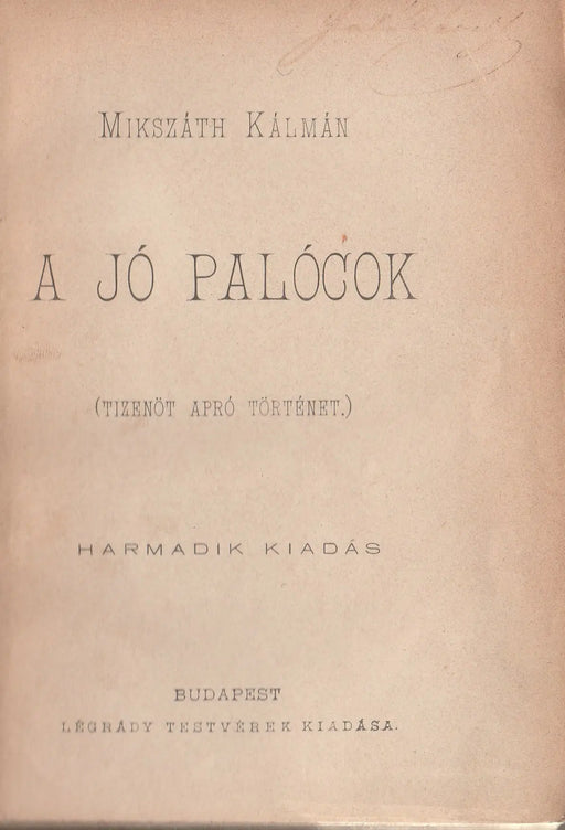 A jó palócok - Oskola Antikvárium