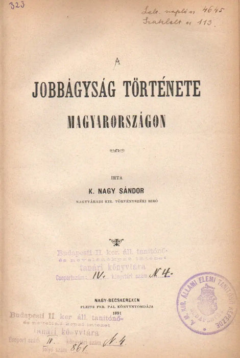A jobbágyság története Magyarországon - Oskola Antikvárium
