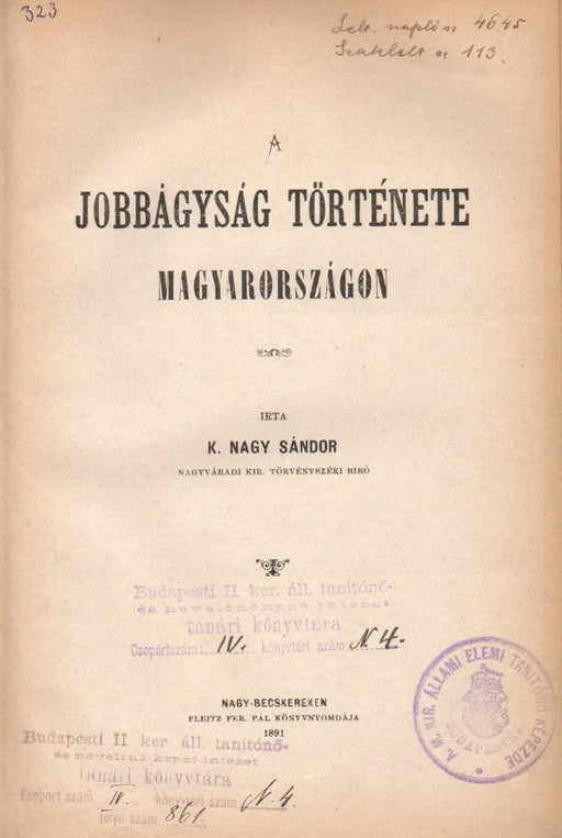 A jobbágyság története Magyarországon - Oskola Antikvárium